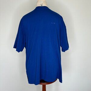 LSKD Men's Cobalt Blue Oversized Tee Large